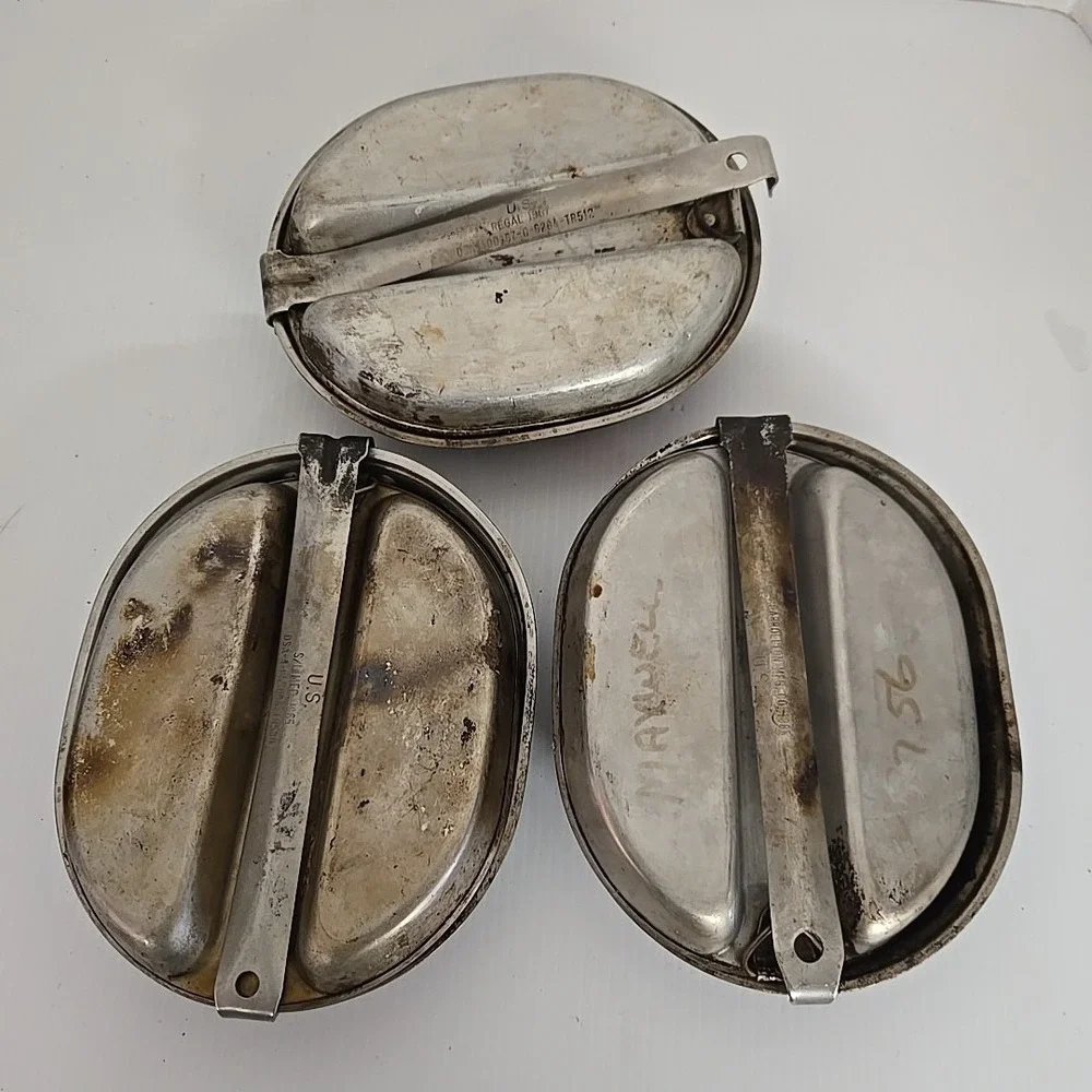 Vietnam EraUS Army Military 1965 & 1967 Field Mess Kit / Mess Tin - No Utensils